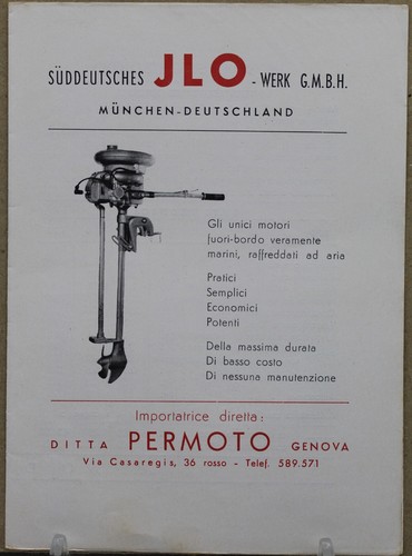 Depliant jlo motore - jlo, fuoribordo